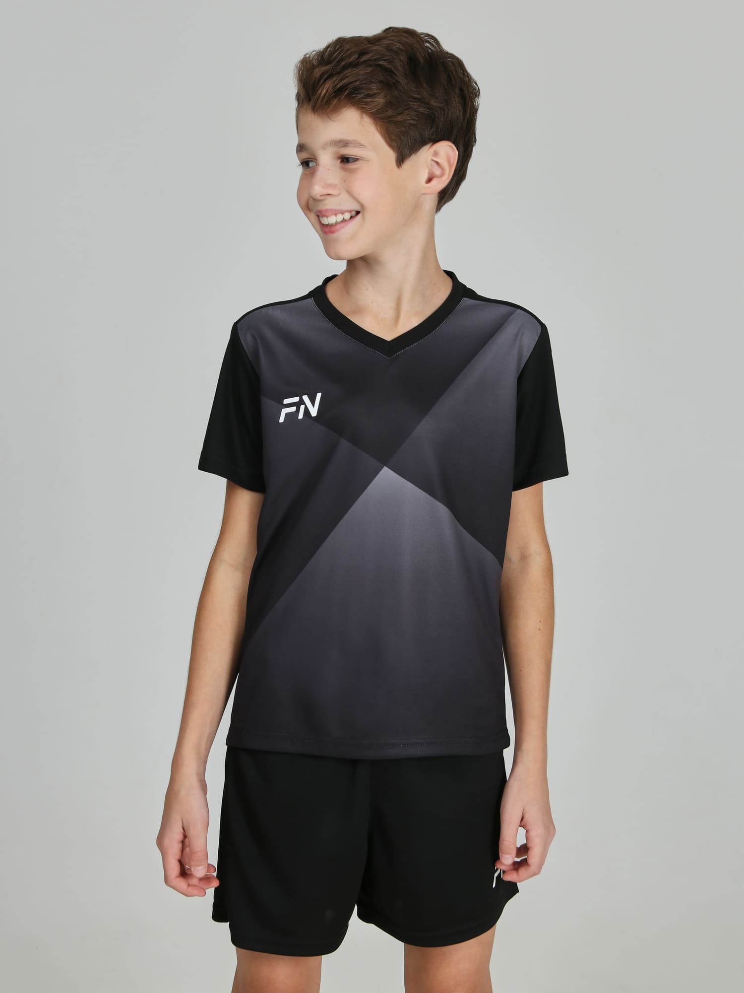 Детская футбольная форма FN Aim (Black/Grey)