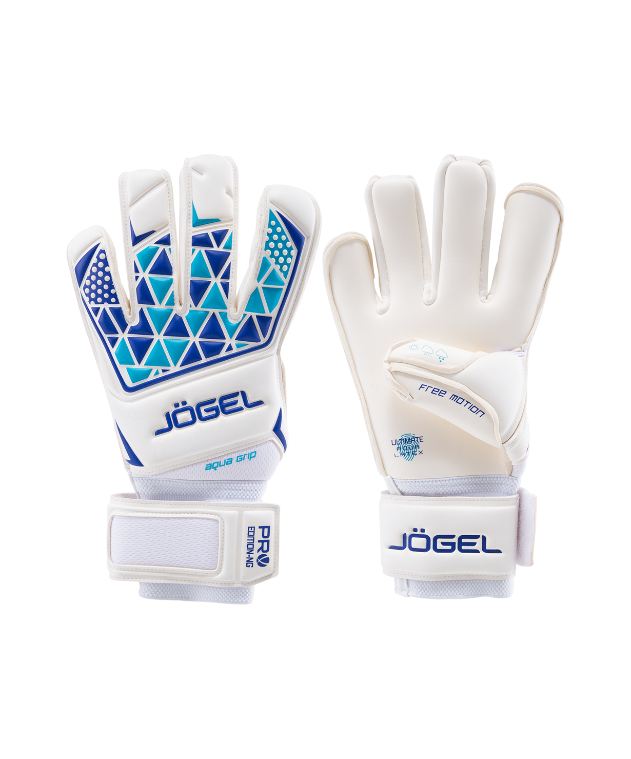 Перчатки вратарские JOGEL Pro Edition-NG Roll Negative, белый