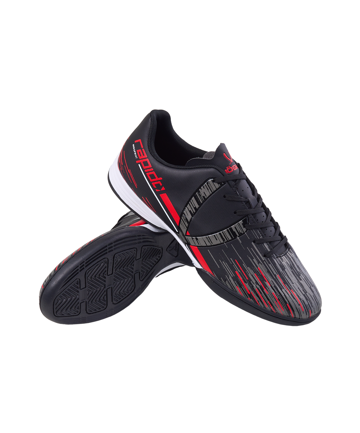 БЕЗ УПАКОВКИ Бутсы зальные JOGEL Rapido IN Black/grey