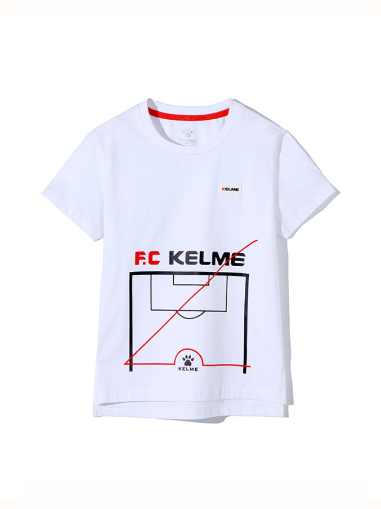 Детская футболка KELME Boys Short Sleeve T-Shirt White