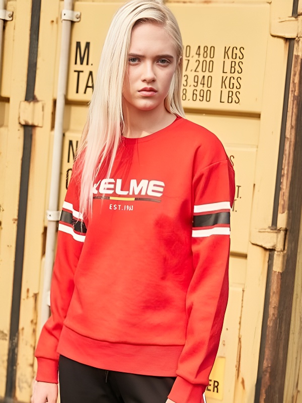 Свитшот KELME Women's Round Neck Sweater Red