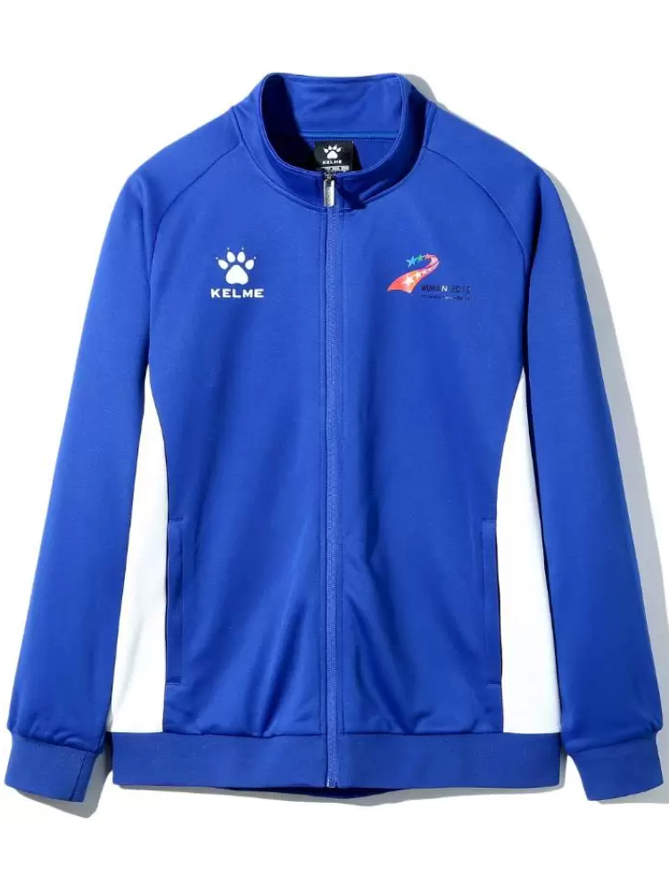 Олимпийка KELME Men's Knitted Training Jacket Blue