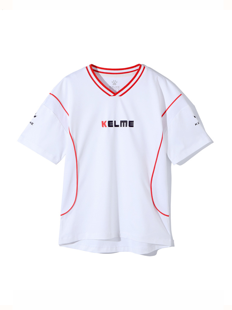 Детская футболка KELME Boys Football Short Sleeve T-Shirt White