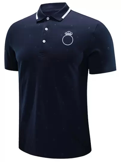 Футболка-поло KELME Men's Short Sleeve Polo Shirt Dark Blue
