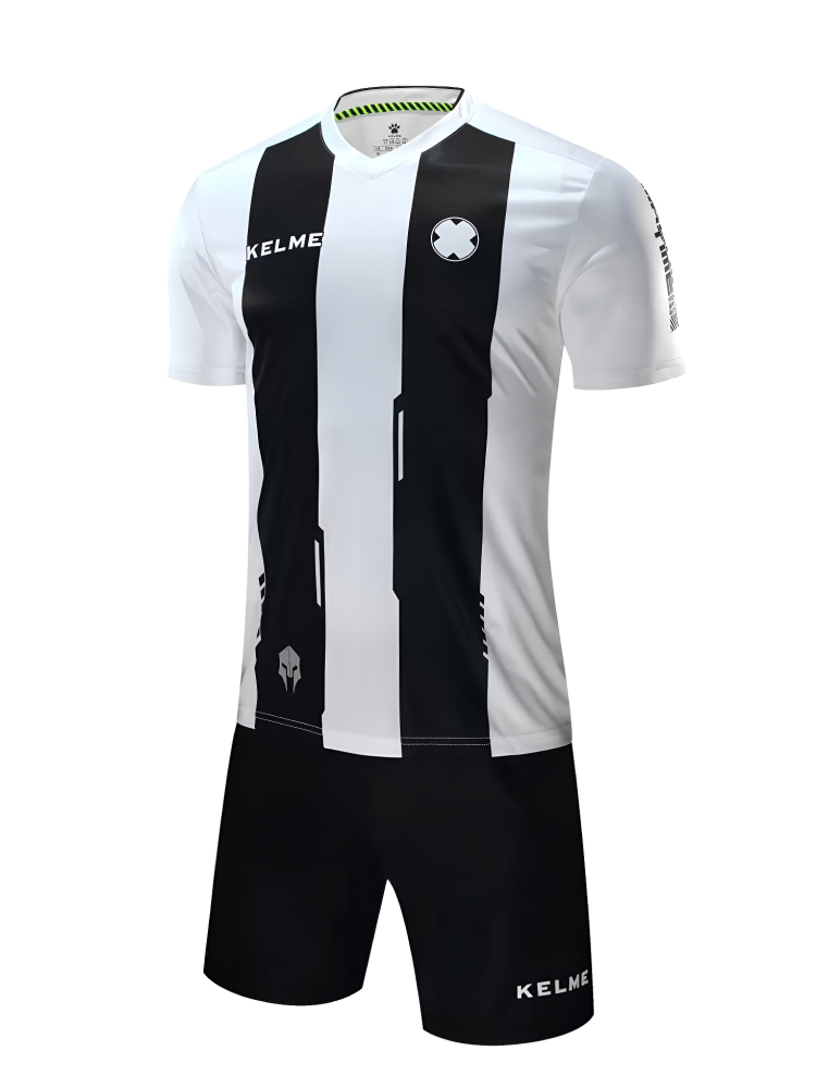 Детская футбольная форма KELME Short Sleeve Football Kid (White/Black)