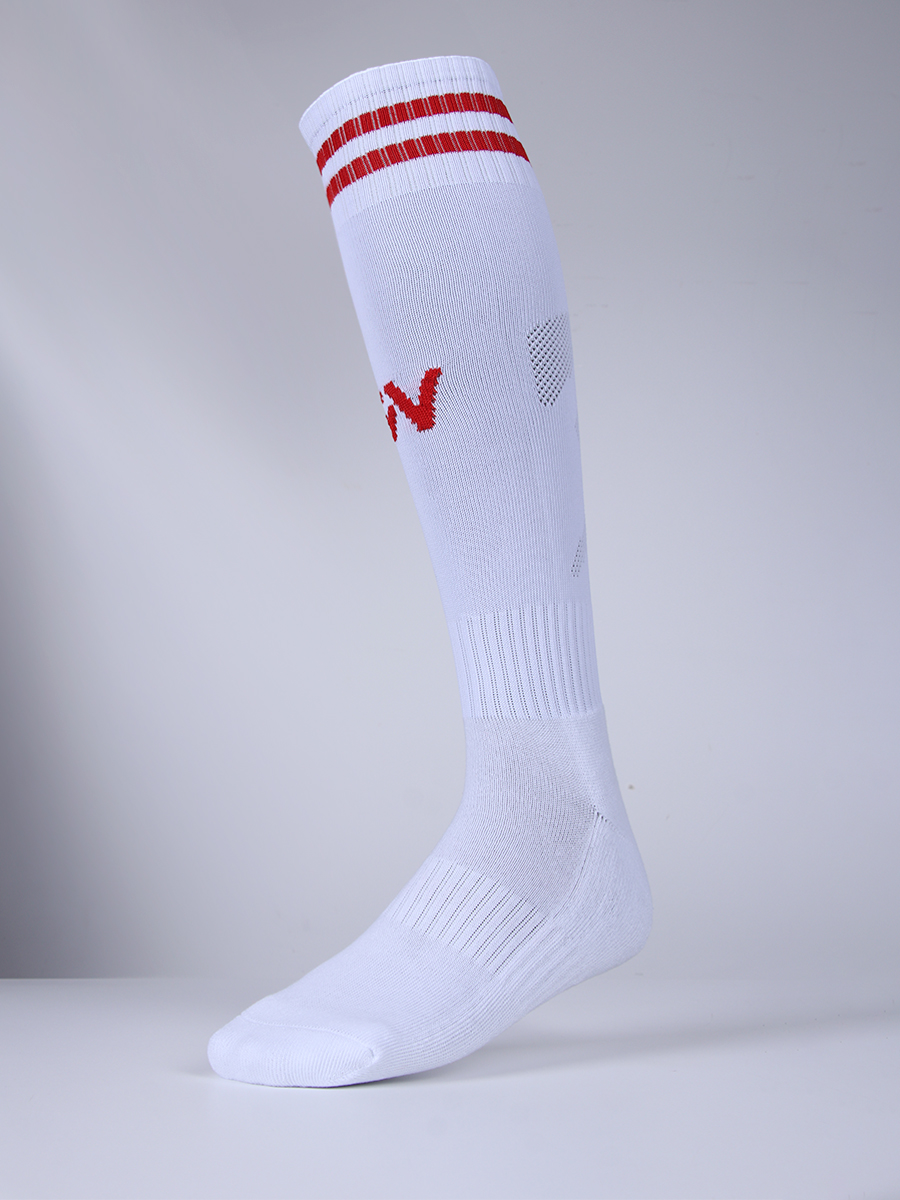 Детские гетры FN Soccer Socks Kid (White/Red)