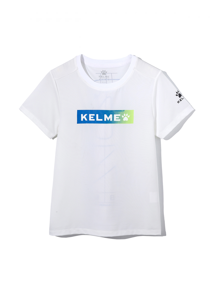 Детская футболка KELME Running Short Sleeve T-Shirt Kid White
