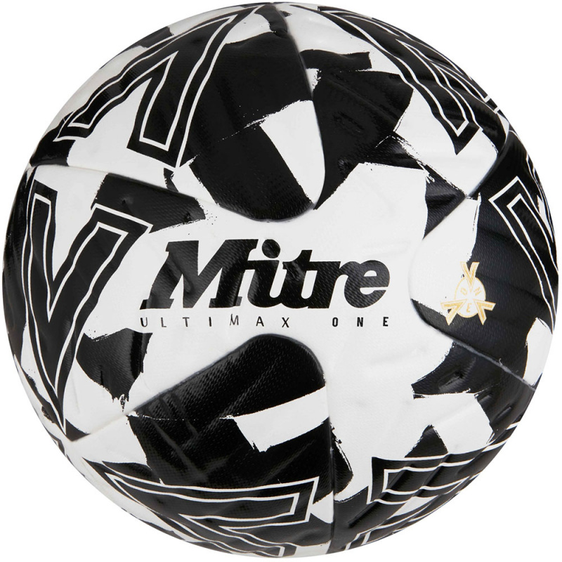 Мяч футб. MITRE Ultimax One, 5-B0152B99, р.5, FIFA PRO, 4 пан, ТПУ, термосшивка, бело-черный