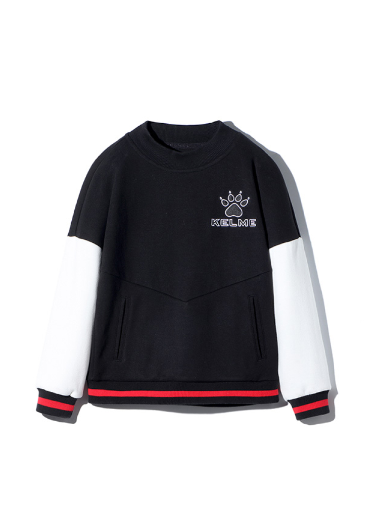 Детский свитшот KELME Boy's Hooded Sweatshirt (Black/White)