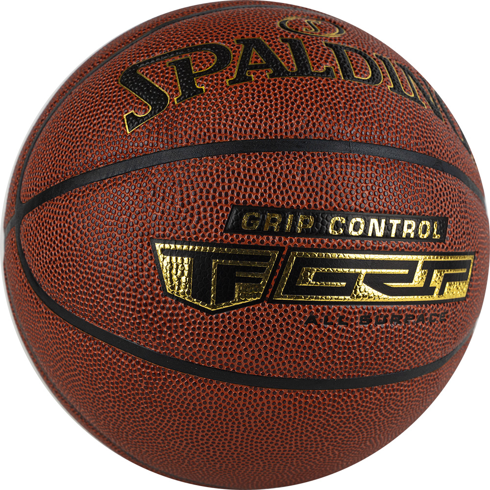 Мяч баск. SPALDING Grip Control 76875z,  р.7, композит. кожа (ПУ) коричневый
