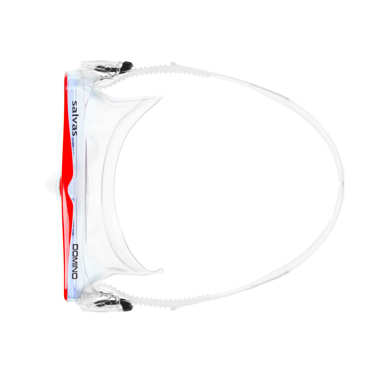 Маска для плав. Salvas Domino Md Mask, CA140C1TRSTH, безопасн.стекло,Silflex, р. Medium, красн