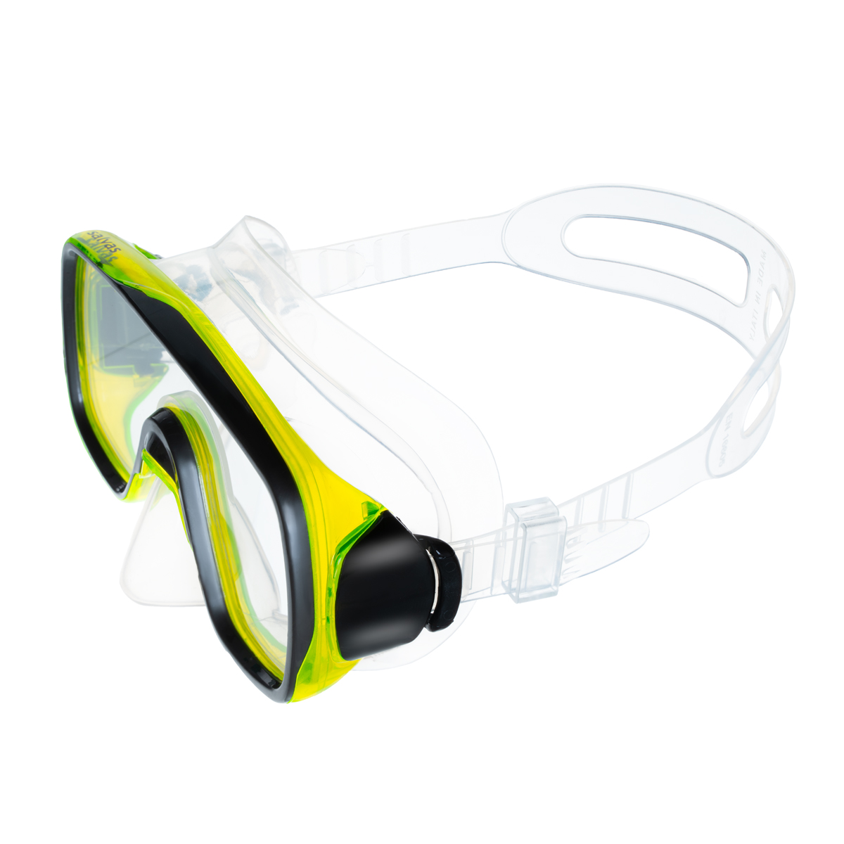 Маска для плав. Salvas Geo Sr Mask, CA175S1GYSTH, закален.стекло, силикон, р. Senior, желтый