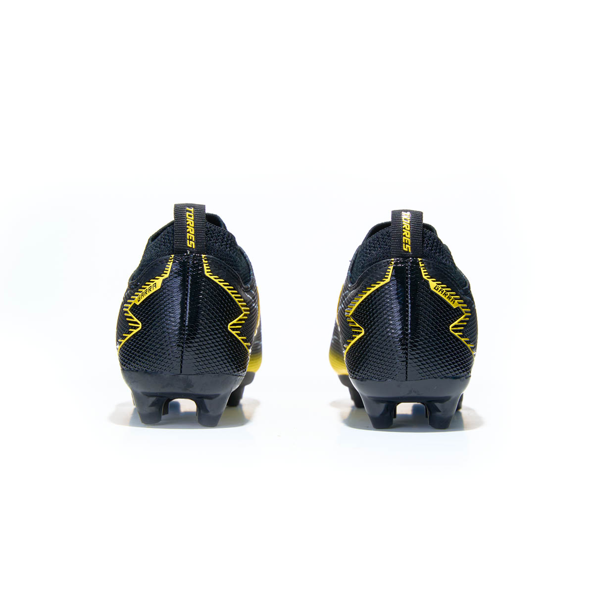 Бутсы футбольные TORRES GARRA детcкие, TS35824180-32, р.32, с носком, ПУ, текстиль, черный