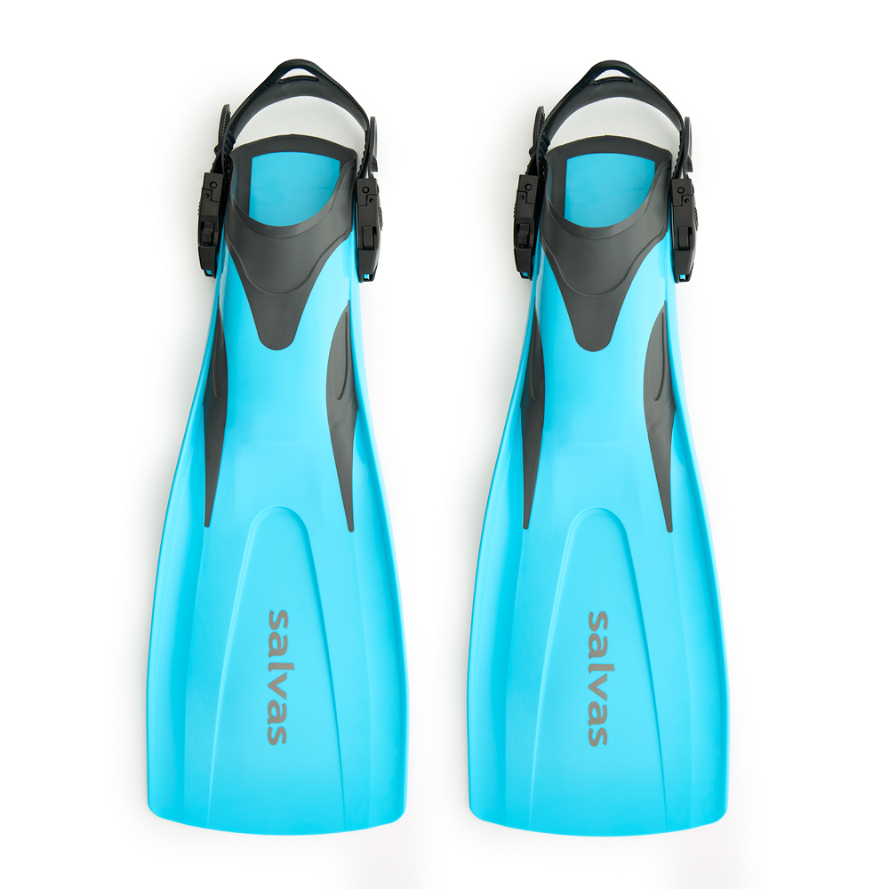 Ласты для плав. Salvas Hazard Plus Fin, BA160MLQQSTS,TPR и Novaflex, р.M/L, голубой