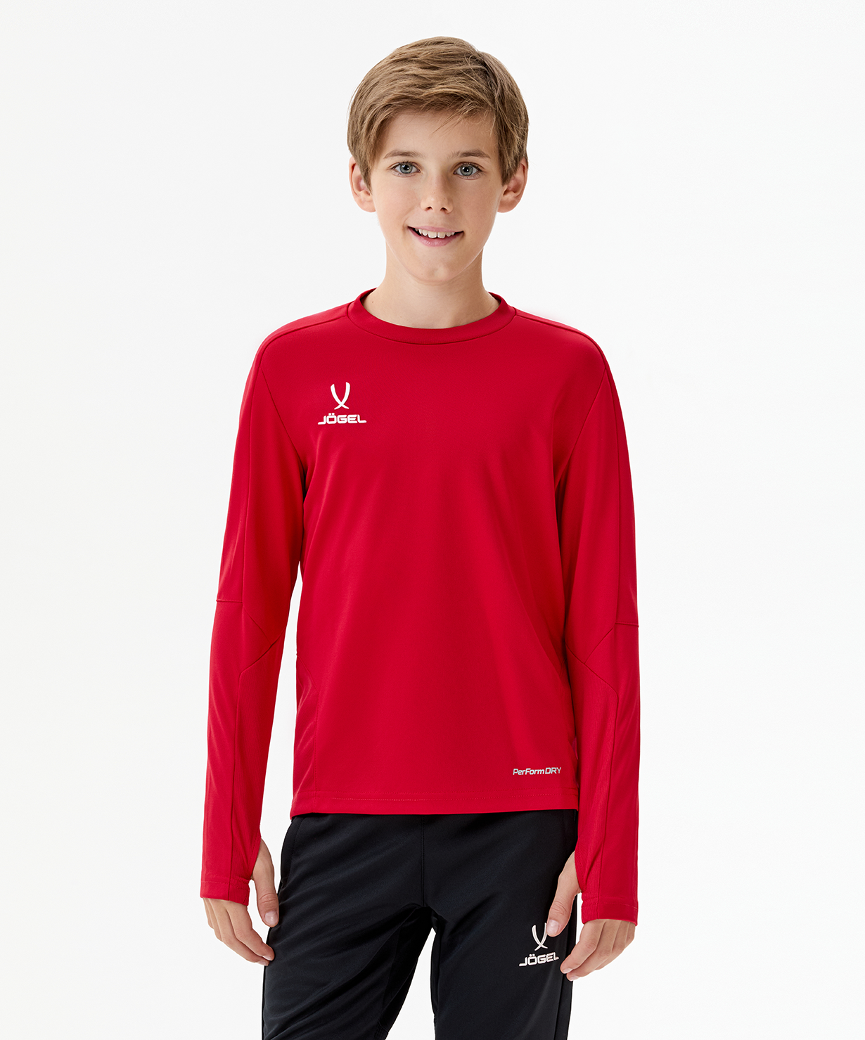 Джемпер тренировочный JOGEL DIVISION PerFormDRY Pro Training Top, красный, размер L
