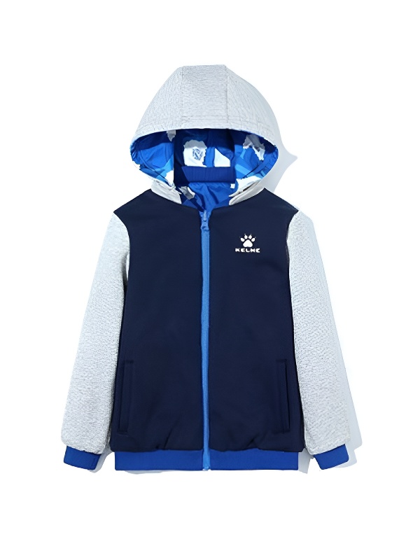 Детская толстовка KELME Boys Wear Jackets On Both Sides Blue