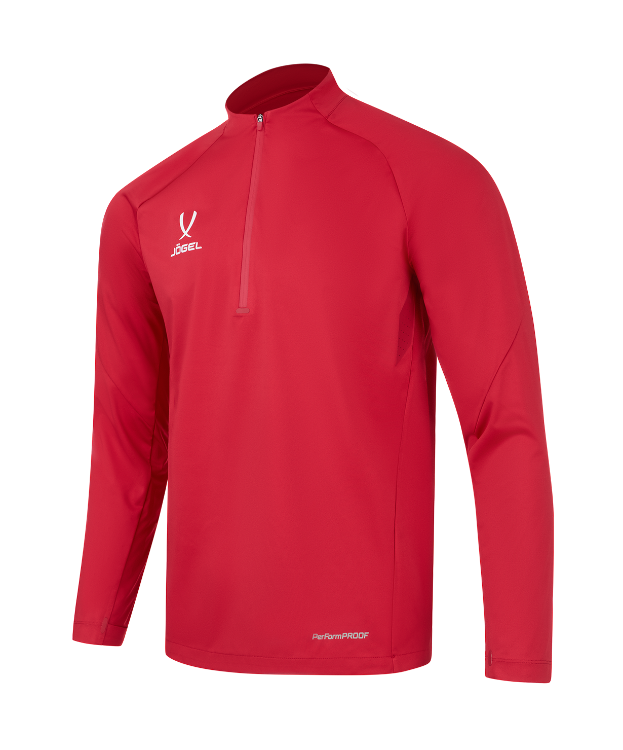 Джемпер ветрозащитный JOGEL PREMIER PerFormPROOF 1/4 Zip Wind Top, красный