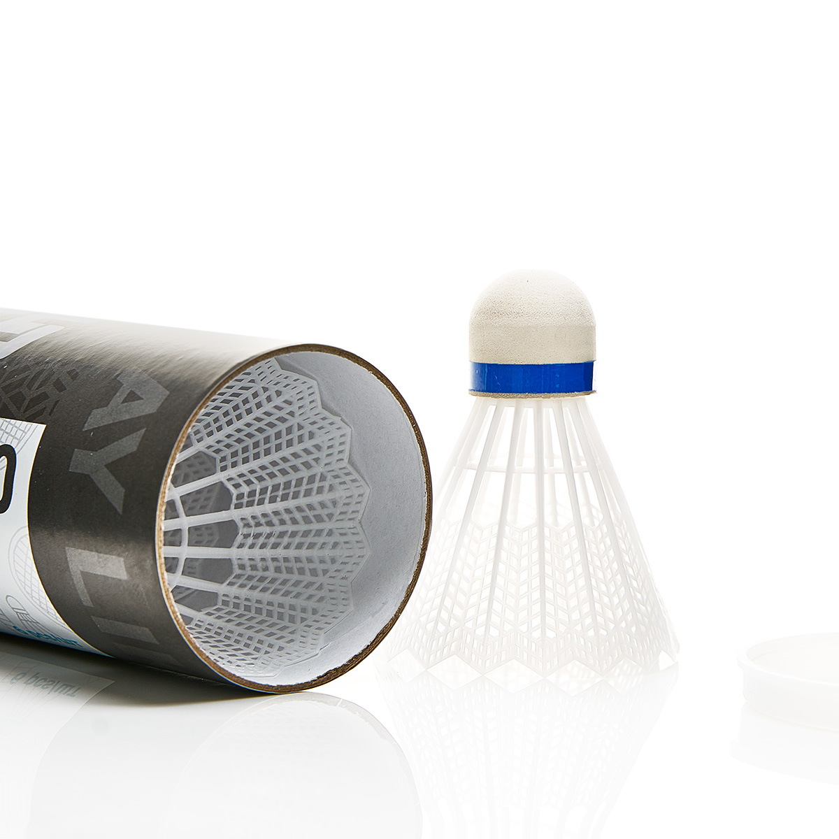 Воланы для бадминтона TORRES 80 (ПВХ), BD23107, уп.6шт.белый, сред.скор.