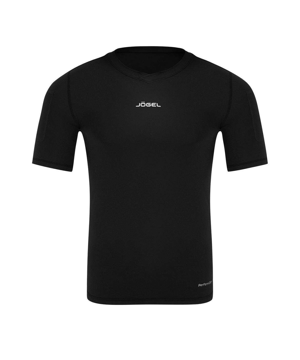 Футболка компрессионная судейская JOGEL PerFormDRY Referee Baselayer Tee SS, черный, размер L