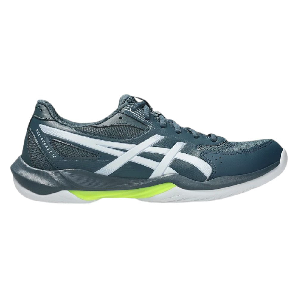 Кроссовки волейб. муж. ASICS Gel-Rocket 12 1071A116 404,р.10.5(рос.43),иск.кожа, текстиль,сине-бел
