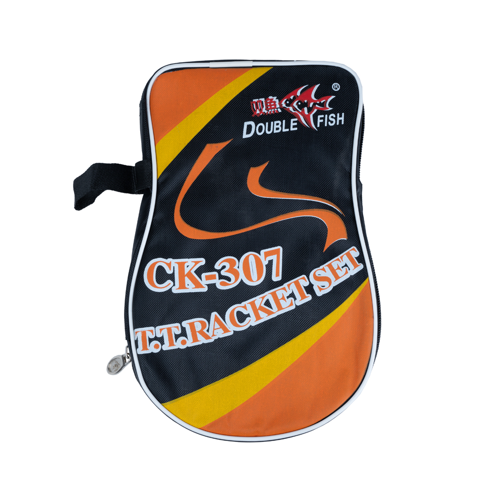 Набор для н/т DOUBLE FISH, CK-307, 2 ракетки и 2 мяча, наклад. 1,6 мм, конич. ручка + сумка-чехол