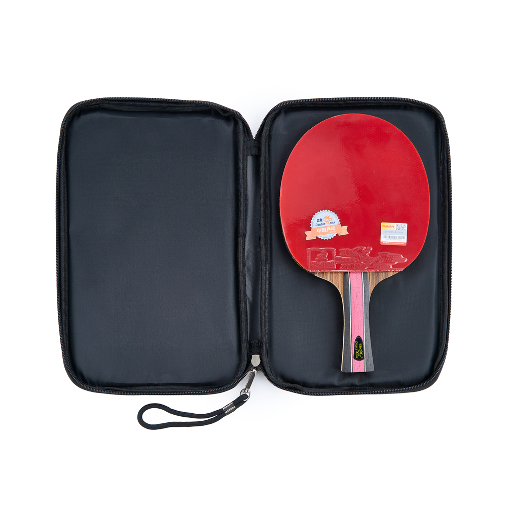 Ракетка для н/т DOUBLE FISH J8, для тренировок, накладка 2.1 мм, конич. ручка + чехол