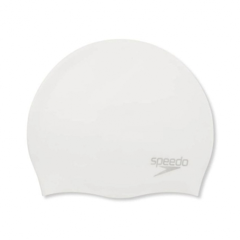 Шапочка для плав. SPEEDO Molded Silicone Cap, 8-7098417614, БЕЛЫЙ, силикон