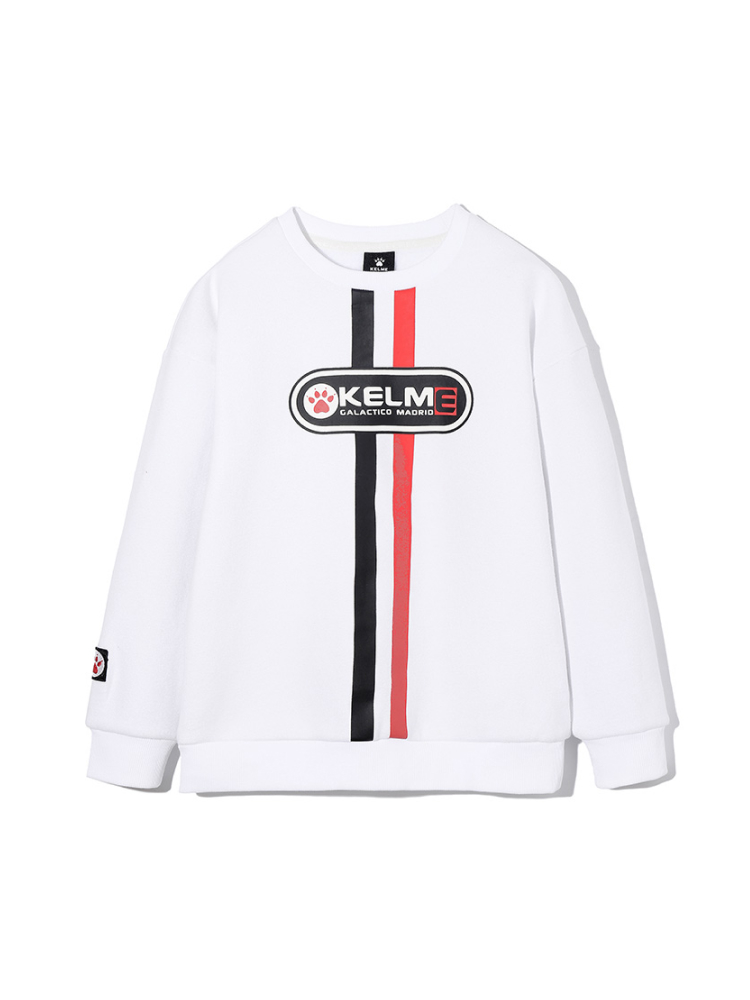 Детский свитшот KELME Boy's Round Neck Sweater White