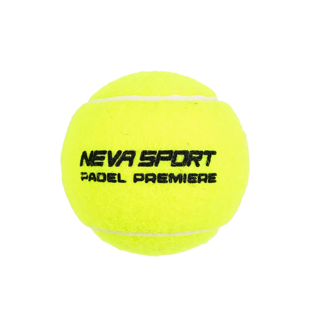 Мяч для падела NS Padel Premier, 502101, уп.3 шт, сукно, нат.резина,желтый