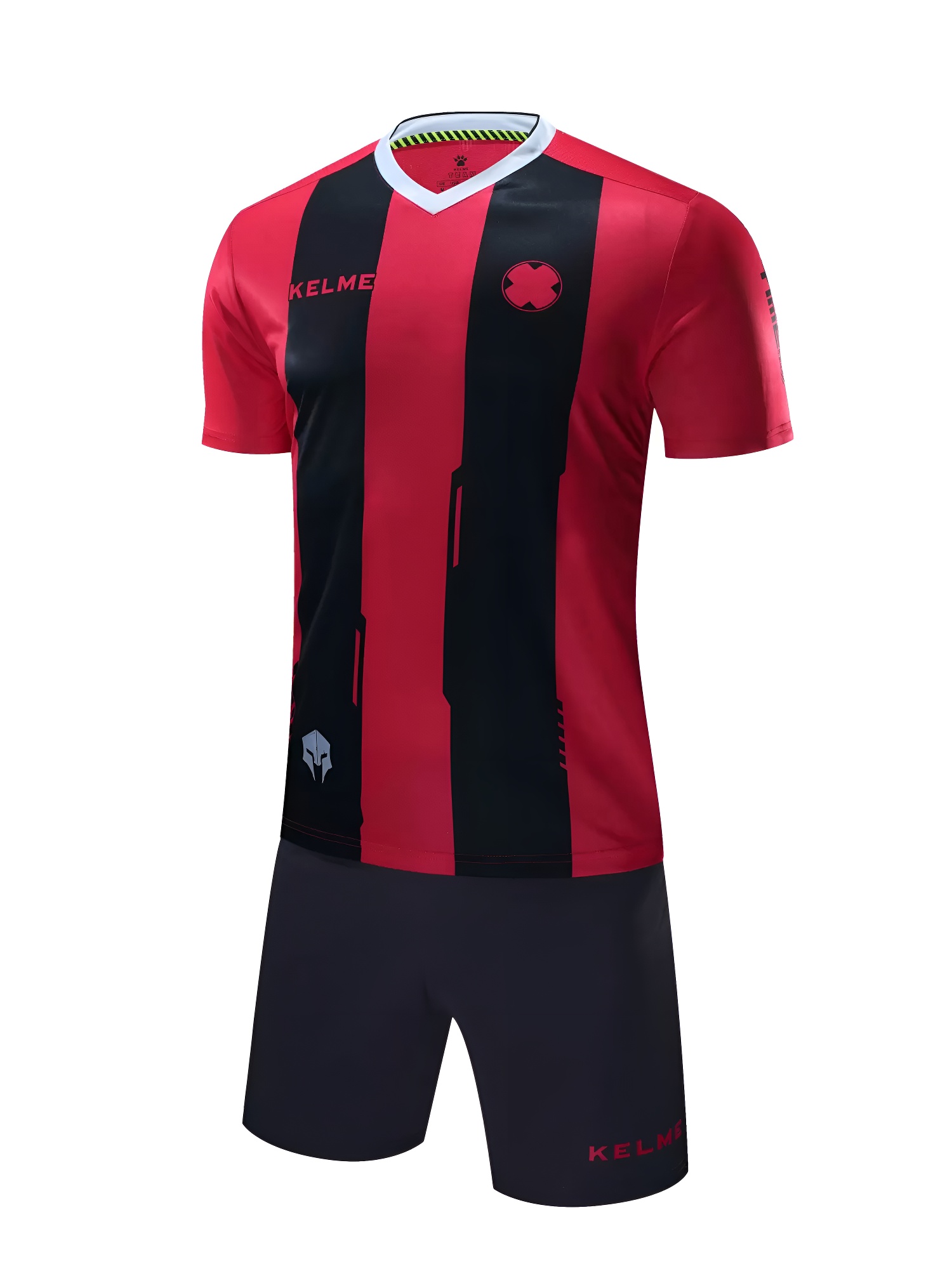Детская футбольная форма KELME Short Sleeve Football Kid (Red/Black)