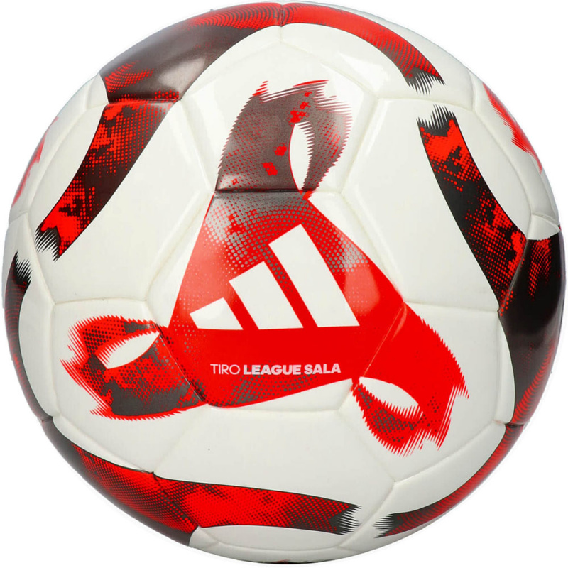 Мяч футзал. ADIDAS Tiro League Sala HT2425, р.4, FIFA Basic, 28 пан, ТПУ, термосш., бело-крас-серый
