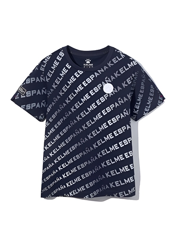 Детская футболка KELME Short Sleeve T-Shirt Kid Dark Blue