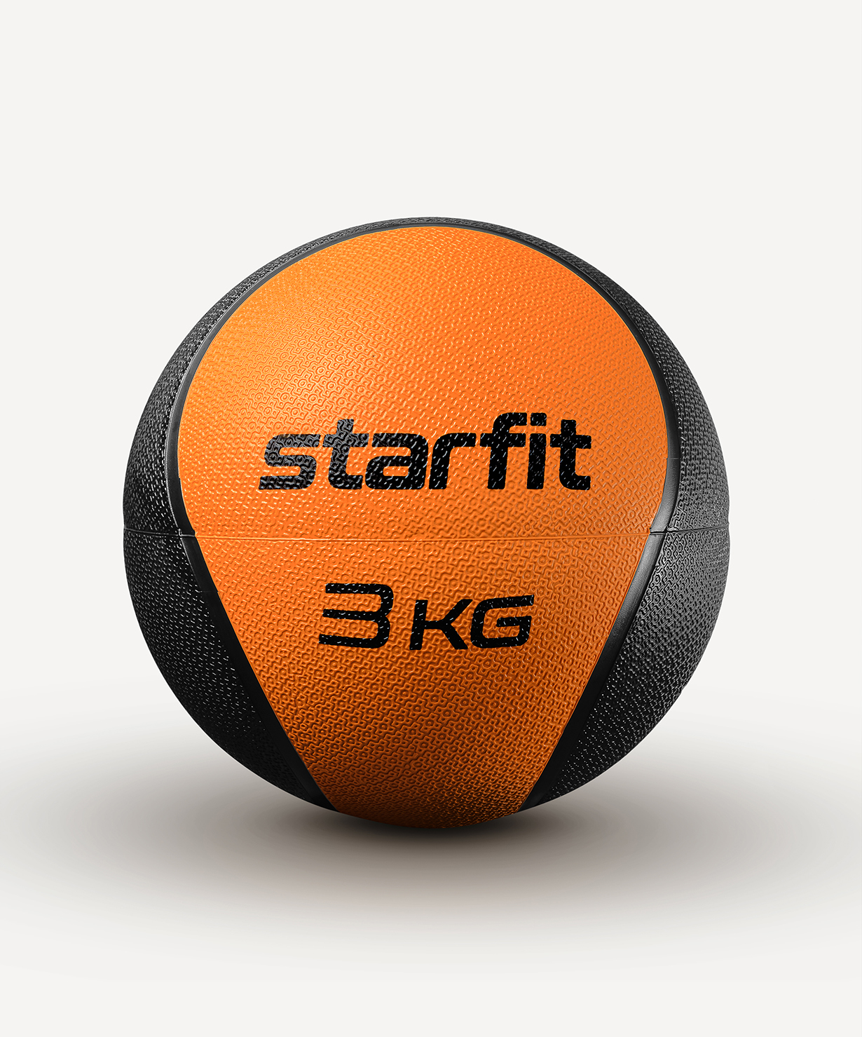 Медбол высокой плотности STARFIT GB-702, 3 кг, оранжевый