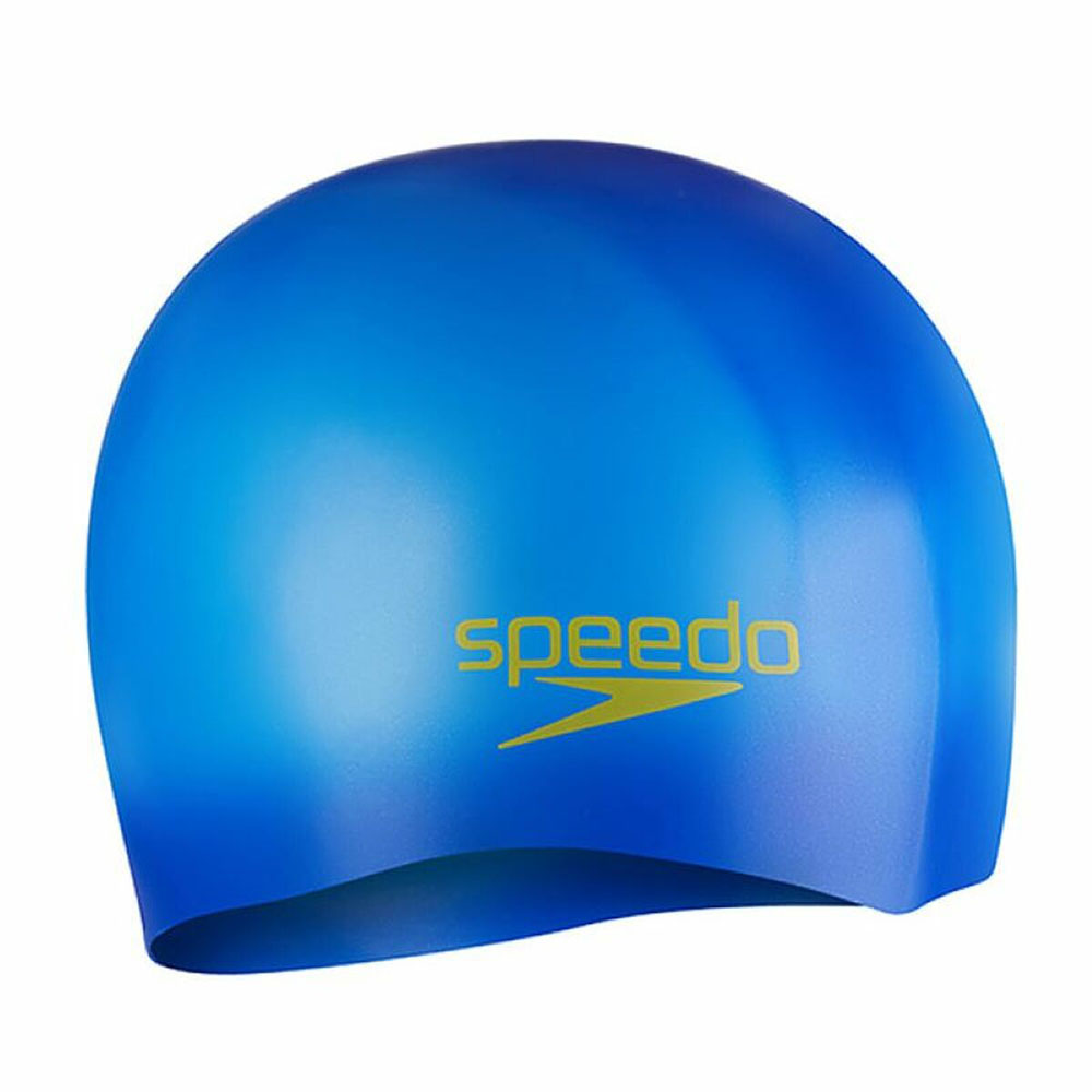 Шапочка для плав. дет. SPEEDO Plain Moulded Silicone Cap Jr, 8-7099015965, СИНИЙ, силикон
