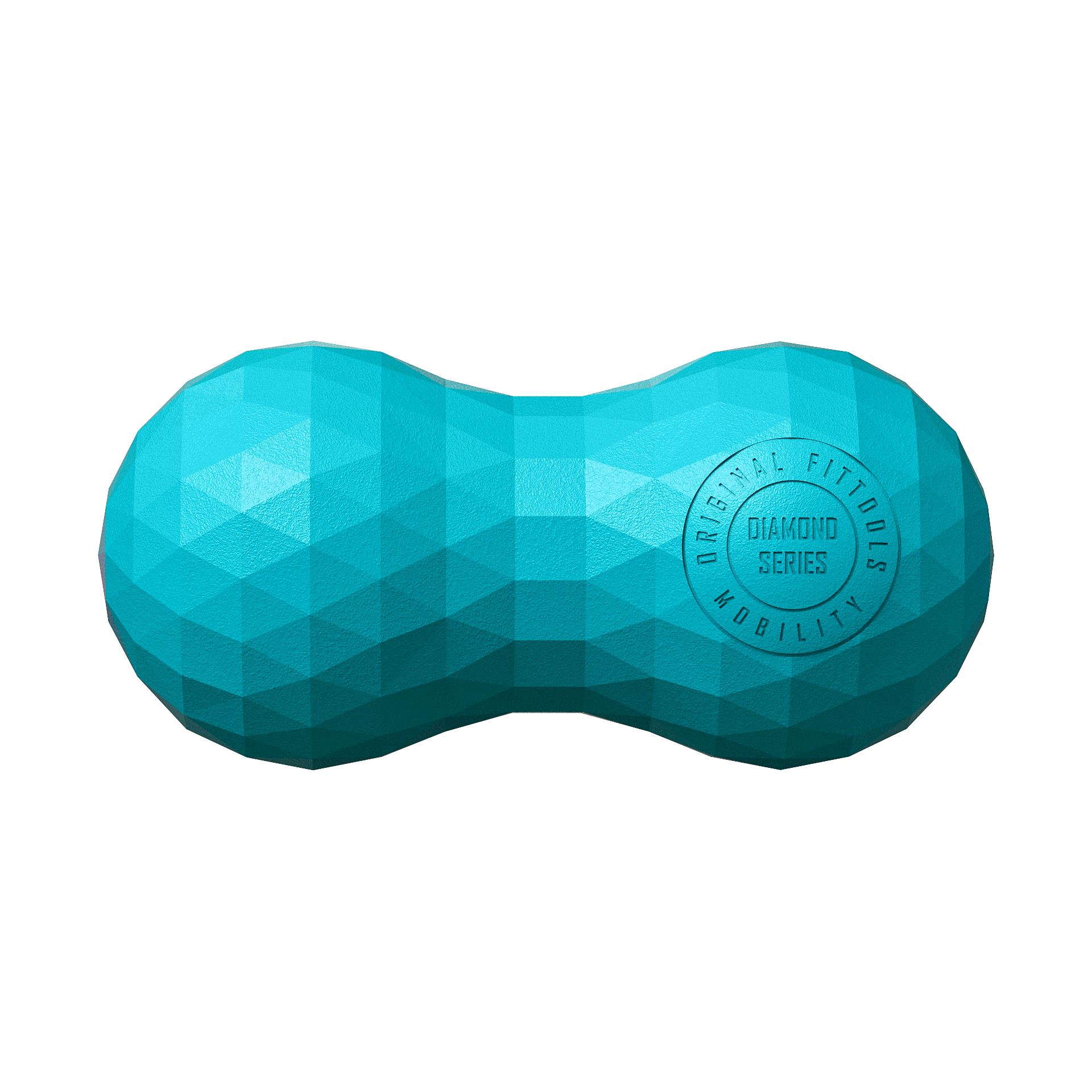 Набор из двух массажных мячей с кистевым эспандером бирюзовый (без коробки)