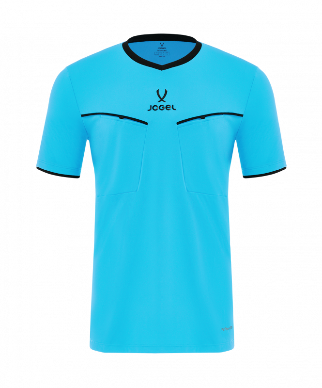 Футболка судейская JOGEL DIVISION PerFormDRY Referee SS Tee 2.0, голубой, размер L