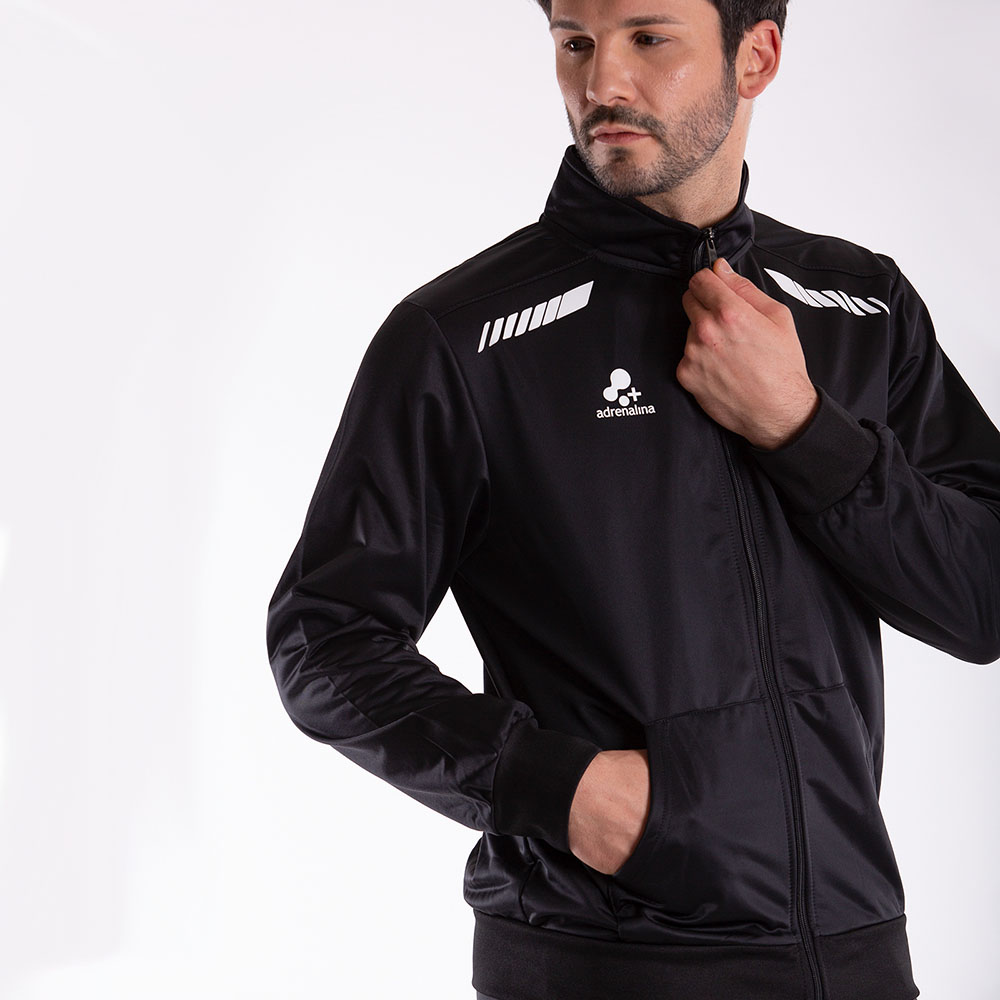 Костюм спортивный +ADRENALINA 3302-046-L, р. L, 100% полиэстер, черный