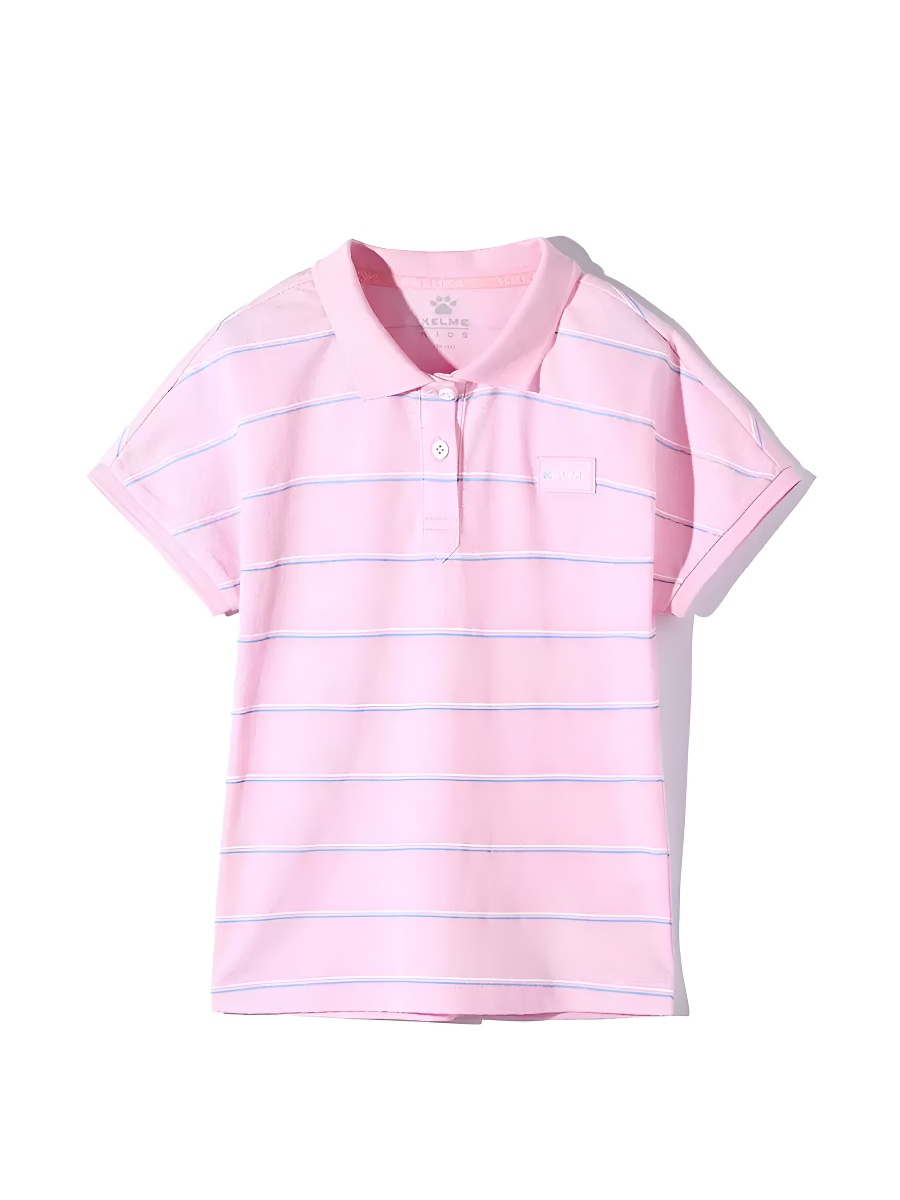 Детская футболка-поло KELME Girls Short Sleeve T-Shirt Light Pink