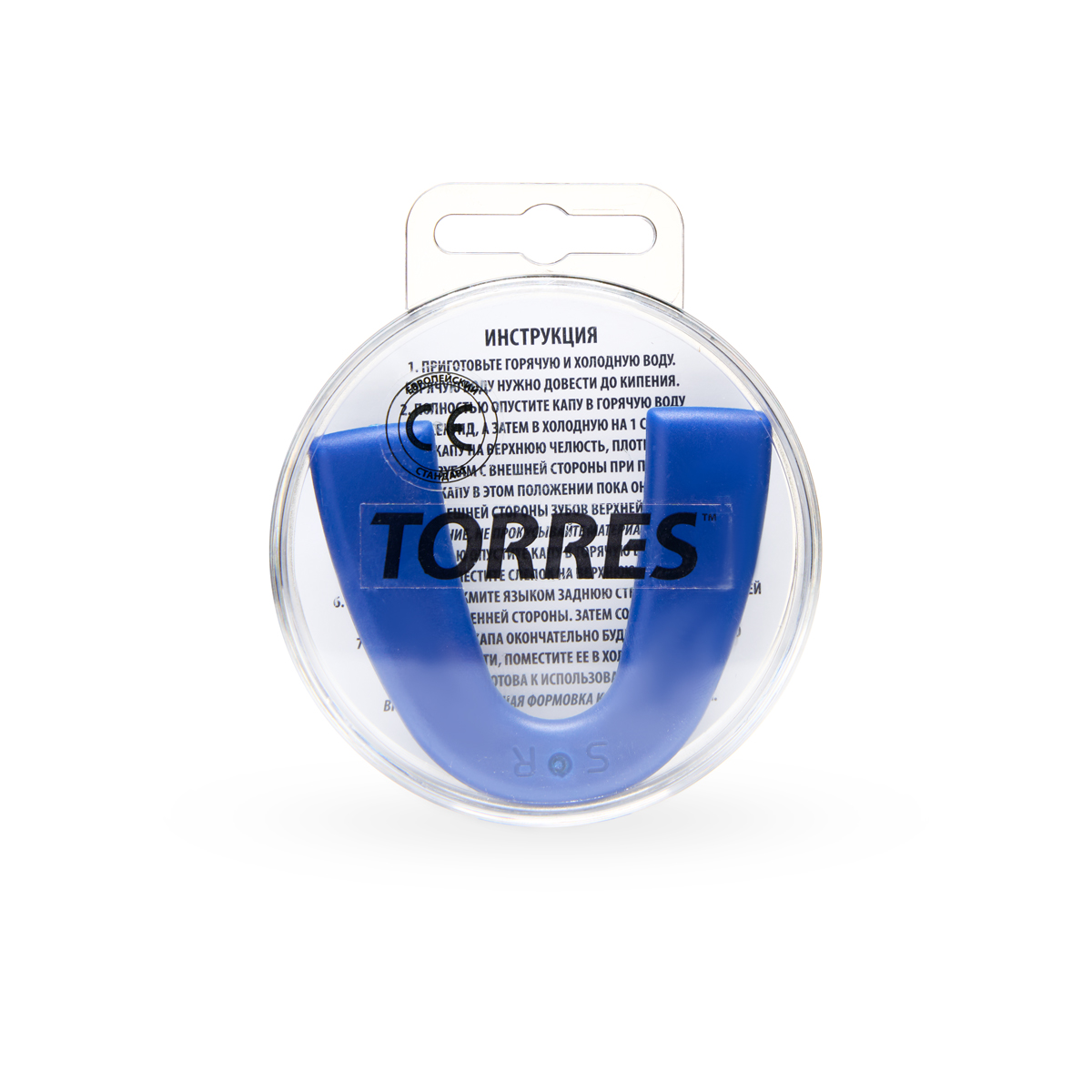 Капа боксерская TORRES, PRL1023BU, термопластичная, евростандарт CE approved, синий