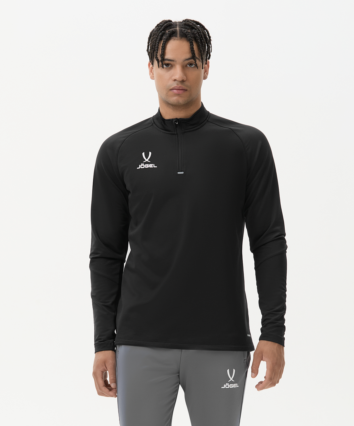 Джемпер тренировочный JOGEL PREMIER PerFormDRY Training 1/4 Zip Fleece Top, черный, размер L