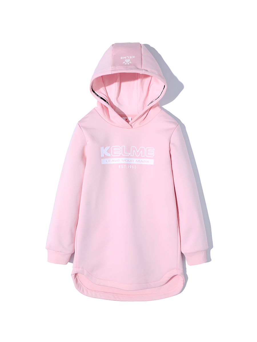 Детское худи KELME Girl's Mid-Length Sweater Pink