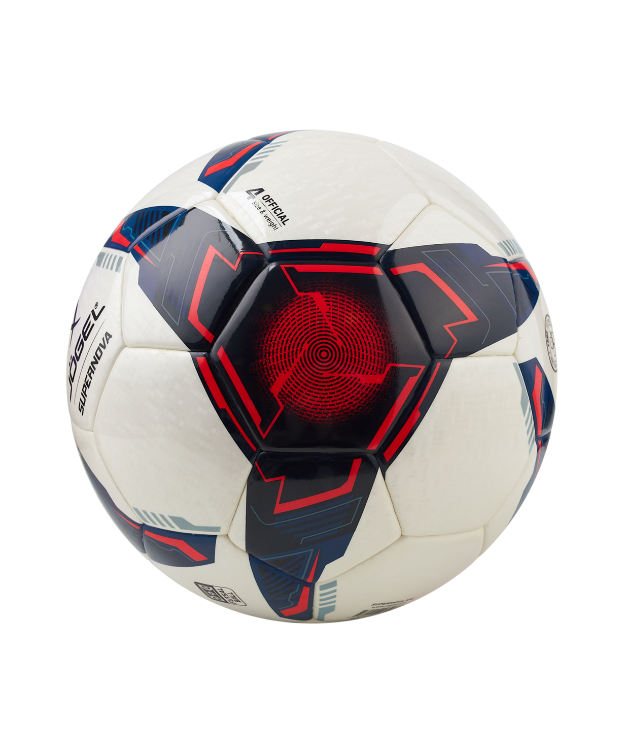 Мяч футзальный JOGEL Supernova №4, белый, размер 4