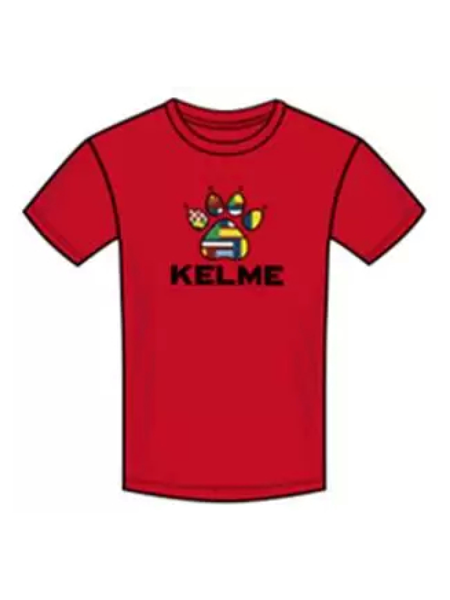 Футболка KELME Knitted Round Neck T-Shirt Red