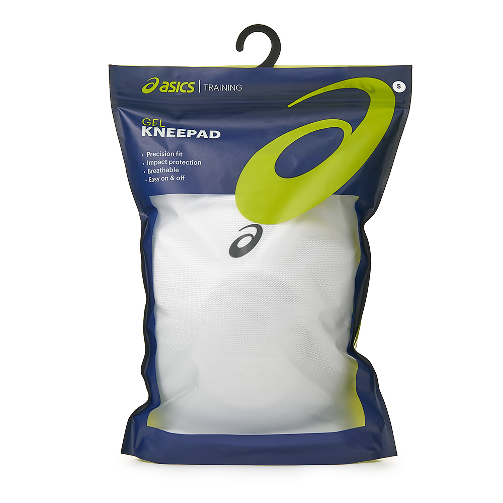 Наколенники ASICS Gel Kneepad 3053A181-100-S, р.S, вискоза, полиэстер, резина, белые