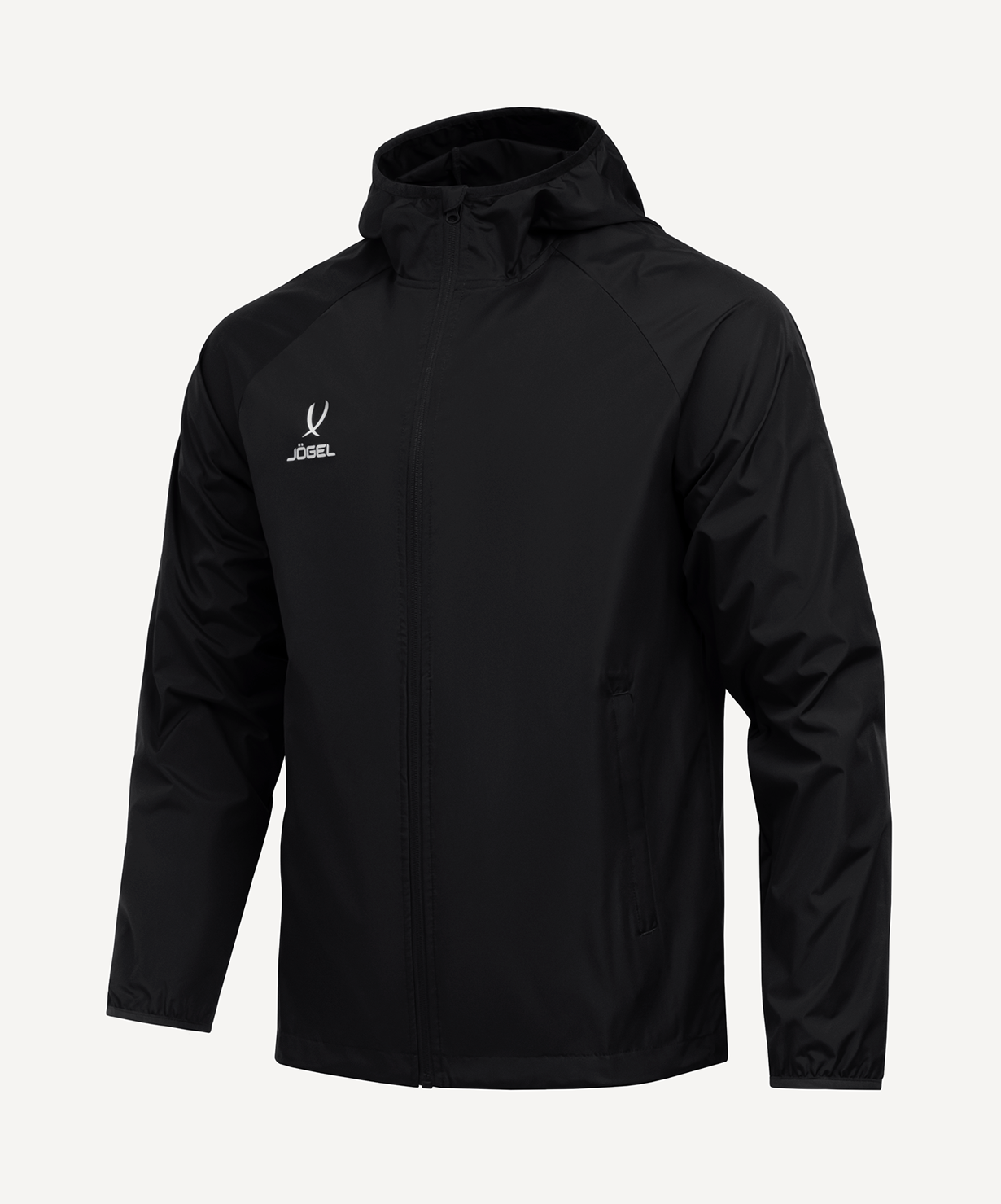 Куртка ветрозащитная JOGEL CAMP Rain Jacket, черный, детский