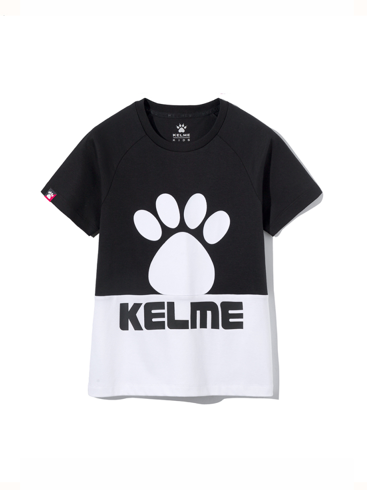 Детская футболка KELME Short Sleeve T-Shirt Kid (White/Black)