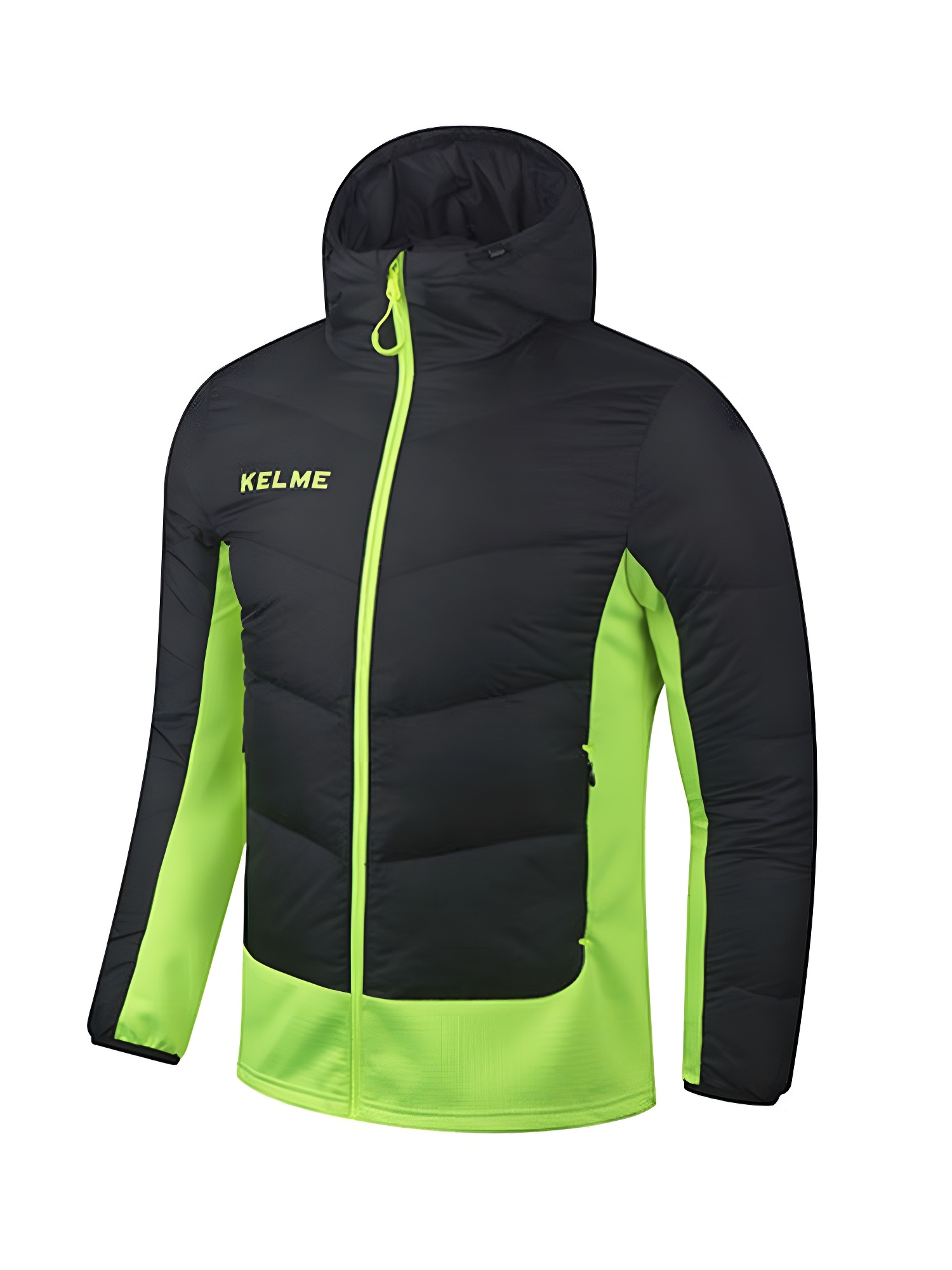 Пуховик KELME Short Type Down Jacket (Black/Light Green)