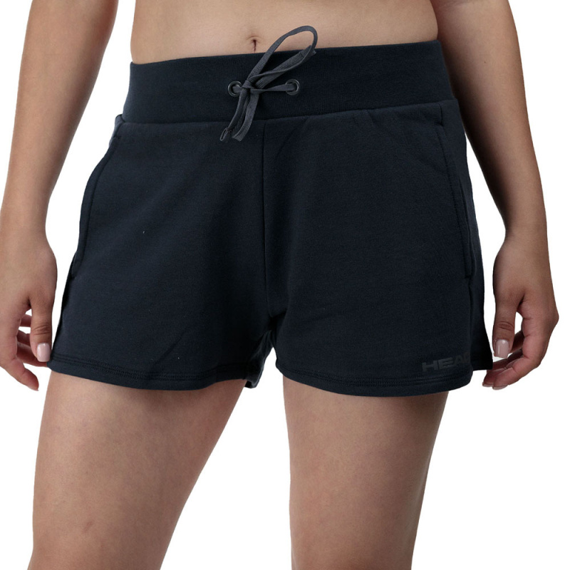 Шорты тренир. жен. HEAD Club Original Shorts W 814835-NV-XL, р.XL, хлопок, полиэстер, темно-синий