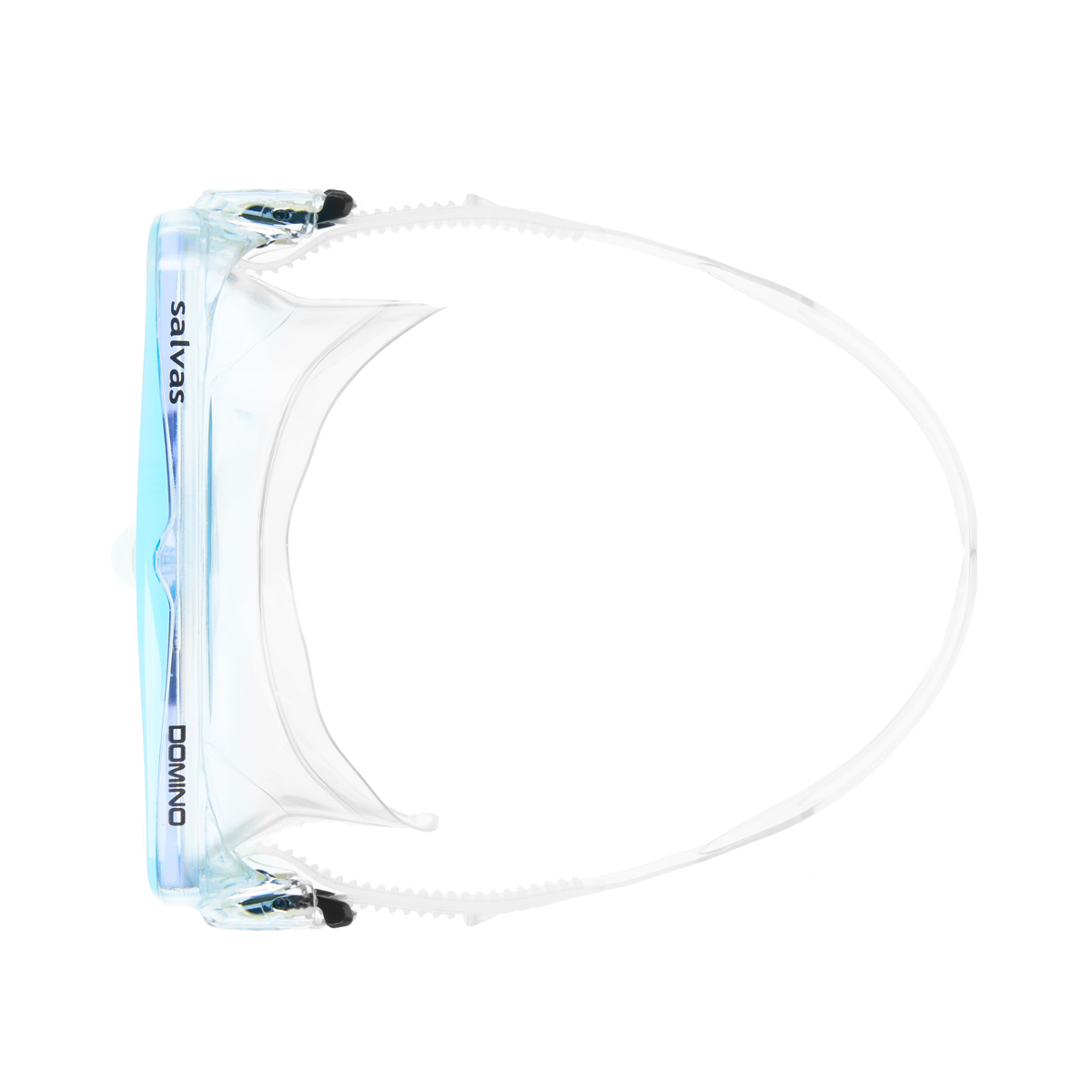 Маска для плав. Salvas Domino Md Mask, CA140C1TQSTH, безопасн.стекло,Silflex, р. Medium, голуб