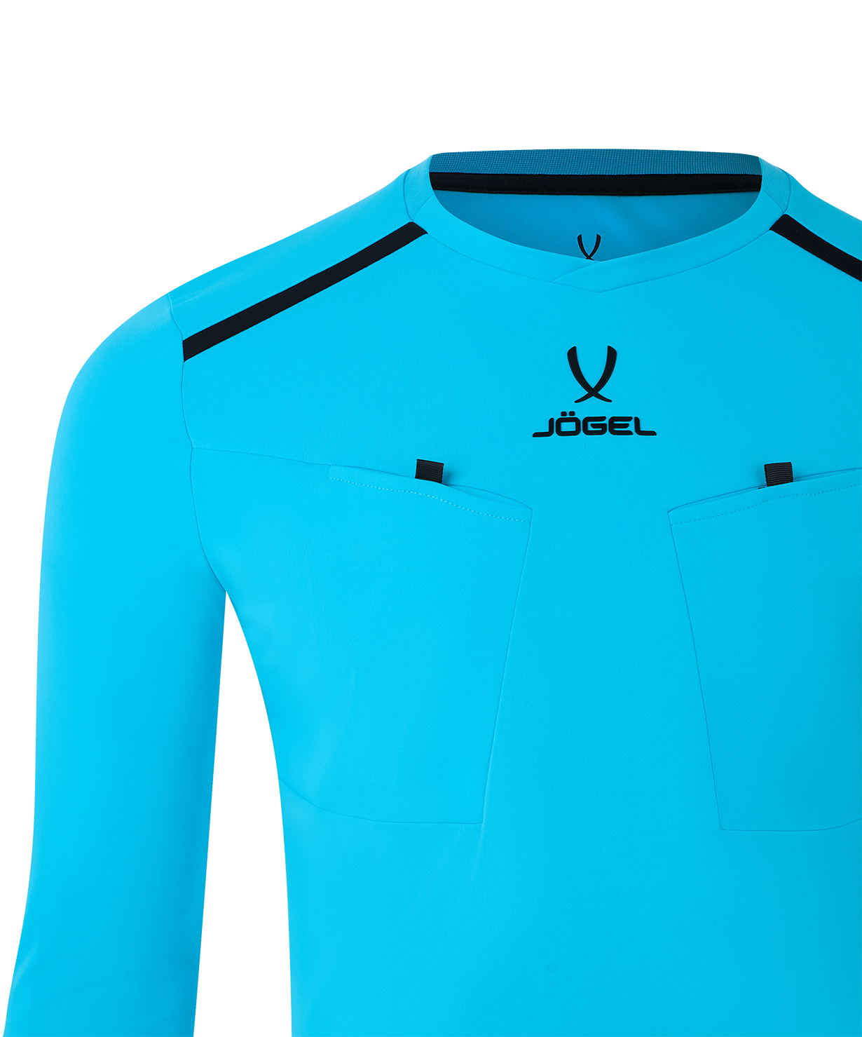 Футболка судейская с длинным рукавом JOGEL DIVISION PerFormDRY Referee LS Tee, голубой, размер L